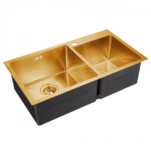Мойка для кухни из нержавейки EMB-210 PVD Nano Satine
