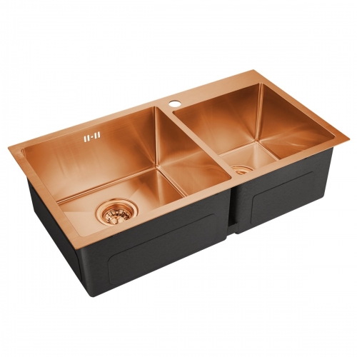 Мойка для кухни из нержавейки EMB-210 PVD Nano Satine